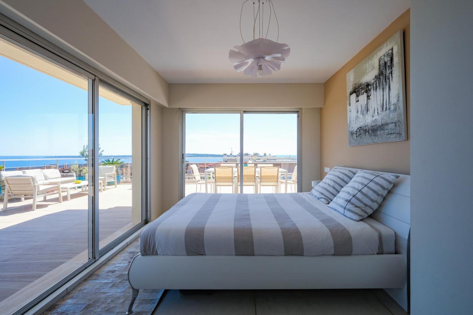 Villa Sur Le Toit - Vue Mer Exceptionnelle Канни Екстер'єр фото