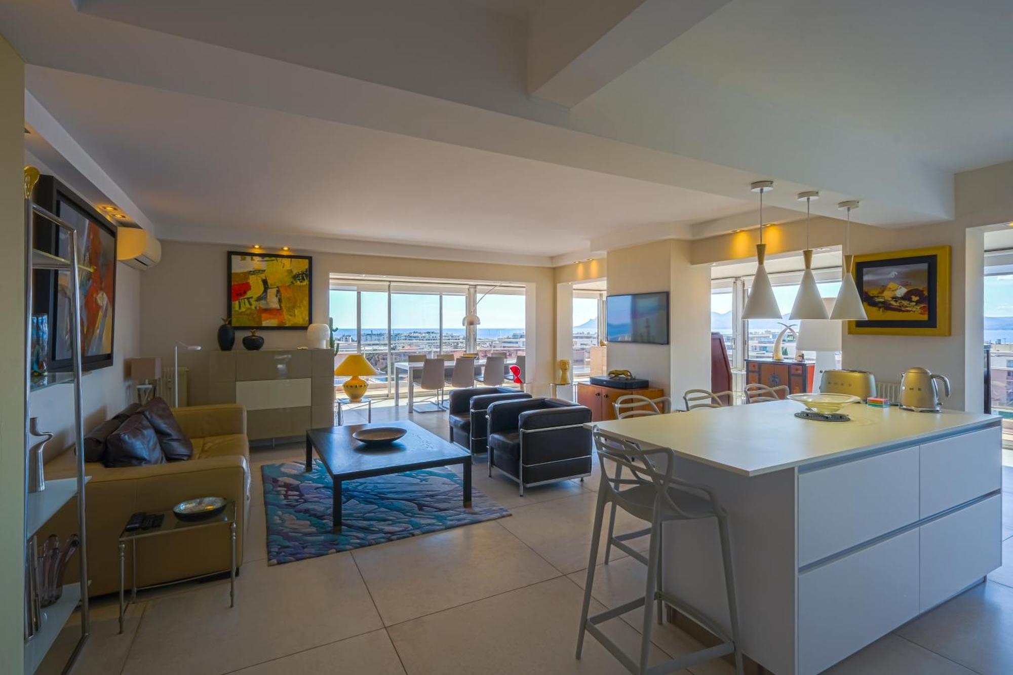 Villa Sur Le Toit - Vue Mer Exceptionnelle Канни Екстер'єр фото